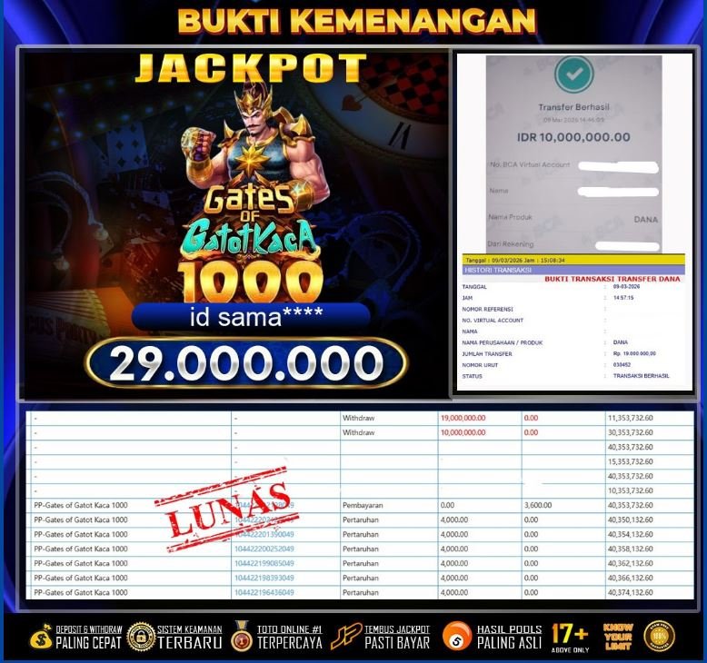 GOKUTOGEL : Bukti Pembayaran JP20