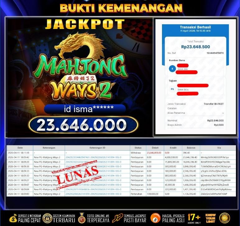 GOKUTOGEL : Bukti Pembayaran JP23