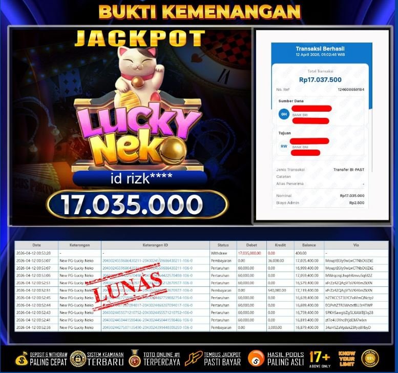 GOKUTOGEL : Bukti Pembayaran JP22